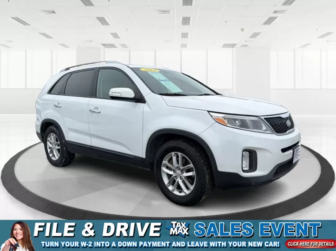 2014 Kia Sorento LX (5XYKT3A64EG) with an 2.4L I-4 gasoline direct injection engine, located at 1099 N County Rd 25A , Troy, OH, 45373, (937) 908-9800, 40.057079, -84.212883 - 2014 Kia Sorento LX - Photo#0