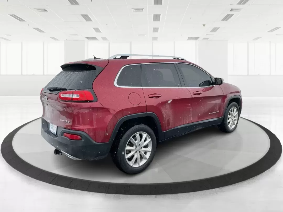 2015 Jeep Cherokee Limited (1C4PJMDS8FW) with an 3.2L V6 DOHC 24V engine, 9-Speed Automatic transmission, located at 1184 Kauffman Ave, Fairborn, OH, 45324, (937) 908-9800, 39.807072, -84.030914 - Need a dependable SUV that can handle Ohio weather, busy commutes, and spontaneous weekend escapes without draining your budget? This 2015 Jeep Cherokee Limited 4WD in Deep Cherry Red Crystal Pearlcoat is built for real life in Fairborn-whether you're shuttling kids to activities, commuting toward W - Photo#2