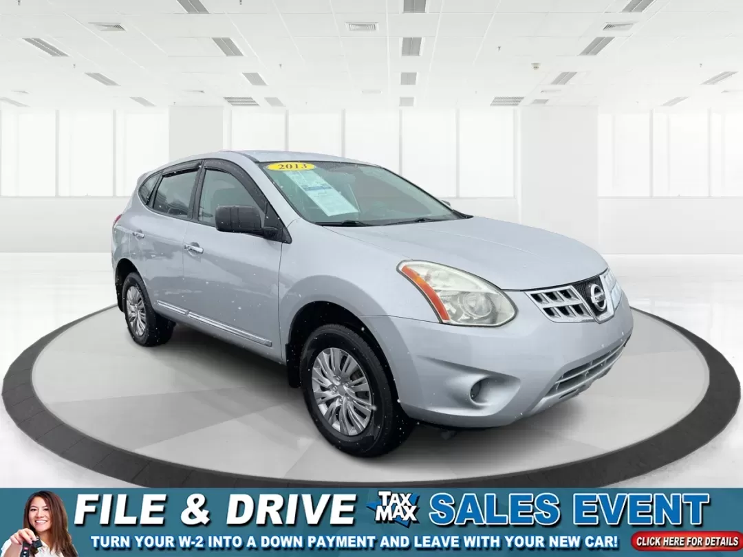 2013 Nissan Rogue S (JN8AS5MV9DW) with an 2.5L I-4 DOHC engine, Continuously Variable Transmission transmission, located at 880 E. National Road, Vandalia, OH, 45377, (937) 908-9800, 39.891918, -84.183594 - Need an SUV that can handle Ohio weather, fit real life, and still stay easy on the budget? This **2013 Nissan Rogue S AWD** is a smart pick for commuters heading up I75, parents juggling school drop-offs, and weekend explorers who like a little extra traction when the roads get slick. Finished in * - Photo#0