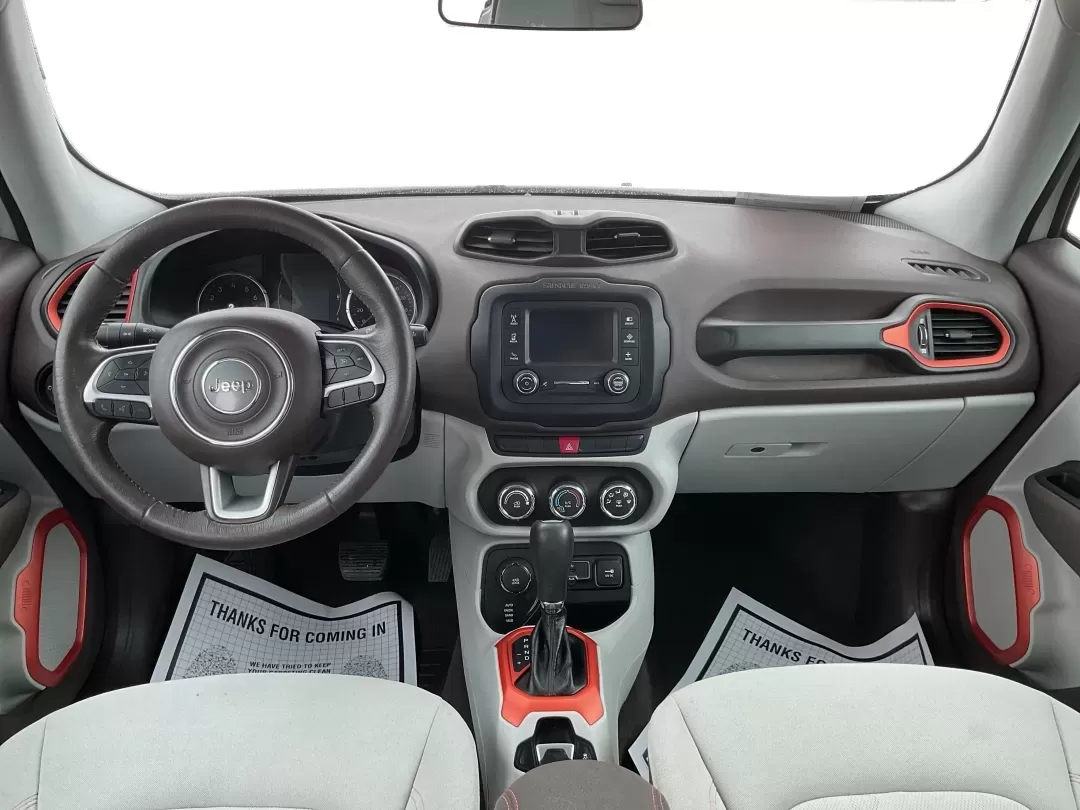 2015 Jeep Renegade Latitude (ZACCJBBT4FP) with an 2.4L L4 engine, 6-Speed Manual transmission, located at 1230 East Main St, Xenia, OH, 45385, (937) 908-9800, 39.688026, -83.910172 - Ready for a life that doesn't stop when the pavement ends? This 2015 Jeep Renegade Latitude 4WD in Alpine White is built for the Xenia lifestyle-weekday commutes down US-35, quick runs to grocery stores near downtown, and spontaneous weekend getaways to Caesar Creek State Park or John Bryan State Pa - Photo#17