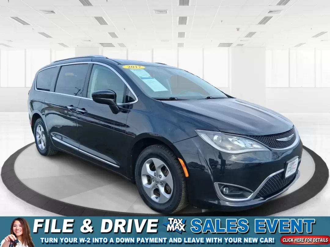 2017 Chrysler Pacifica Touring-L Plus (2C4RC1EG7HR) with an Pentastar 3.6L V-6 DOHC engine, 9A transmission, located at 1951 S Dayton Lakeview Rd., New Carlisle, OH, 45344, (937) 908-9800, 39.890999, -84.050255 - Load up the kids, the gear, and the playlist-this 2017 Chrysler Pacifica Touring-L Plus is built for real life in New Carlisle, from school drop-offs and long commutes to weekend trips out toward Buck Creek State Park. If you've been hunting for a comfortable, family-ready passenger van with premium - Photo#0