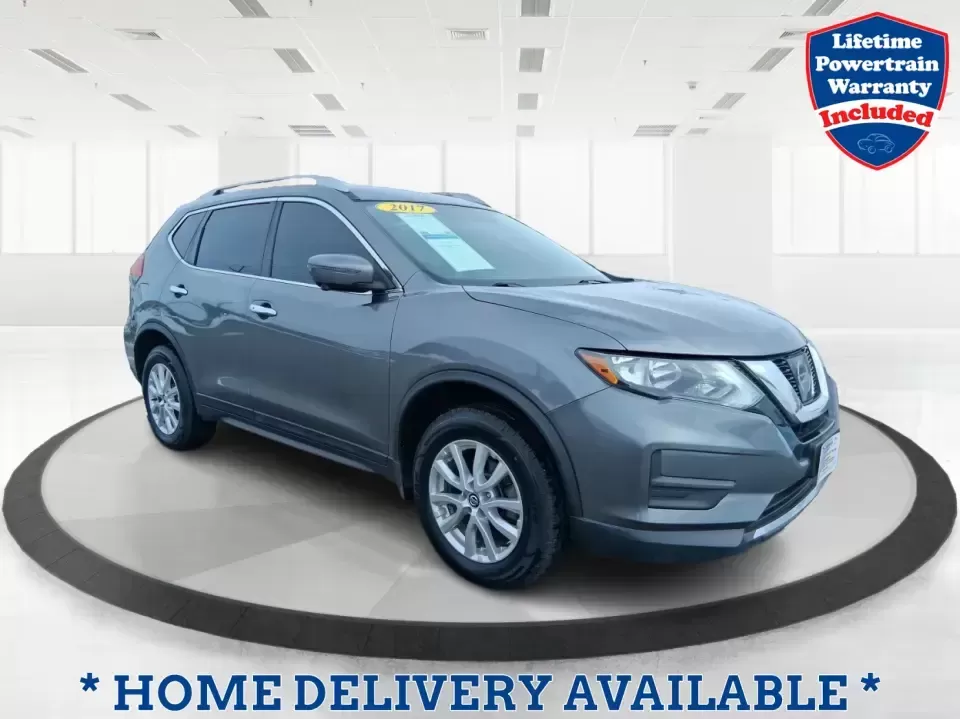 2017 Nissan Rogue SV (5N1AT2MV9HC) with an 2.5L I-4 DOHC engine, CVT transmission, located at 1184 Kauffman Ave, Fairborn, OH, 45324, (937) 908-9800, 39.807072, -84.030914 - Weekend road trips to MetroParks, daily commutes down I75, and grocery runs around the Dayton area all feel easier in a compact SUV that's comfortable, confident in bad weather, and flexible for real life. This 2017 Nissan Rogue SV in Gun Metallic is built for busy schedules and spontaneous getaways - Photo#0