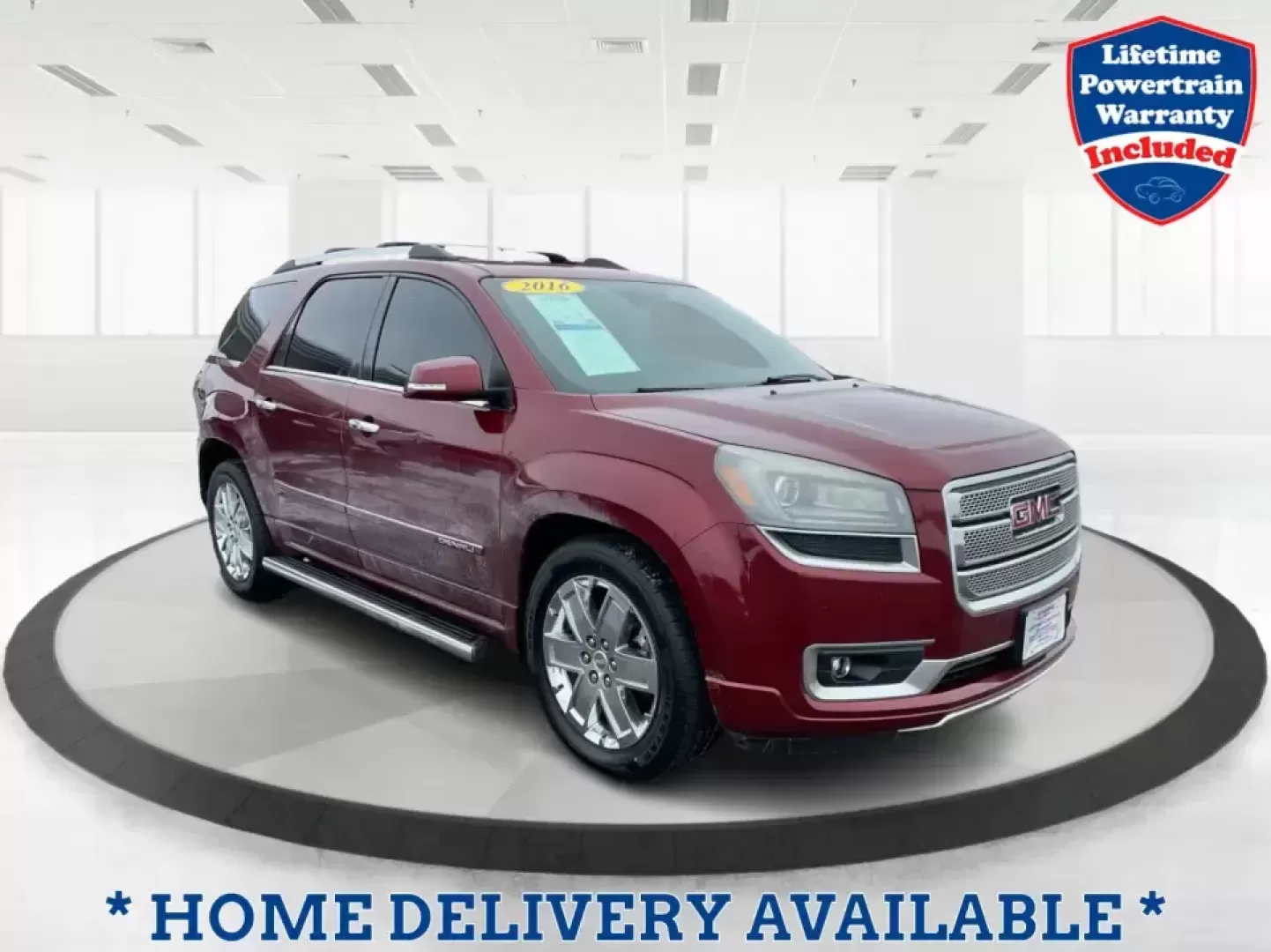 2016 GMC Acadia Denali (1GKKRTKD1GJ) with an 3.6L V-6 gasoline direct injection engine, 6-Speed Automatic transmission, located at 880 E. National Road, Vandalia, OH, 45377, (937) 908-9800, 39.891918, -84.183594 - Road-trip ready for the whole crew and comfortable enough for the daily grind, this 2016 GMC Acadia Denali is the kind of SUV that fits real life-school drop-offs, long commutes to Dayton, weekend runs up I75, and family getaways with luggage, snacks, and everyone's gear. Finished in eye-catching Cr - Photo#0