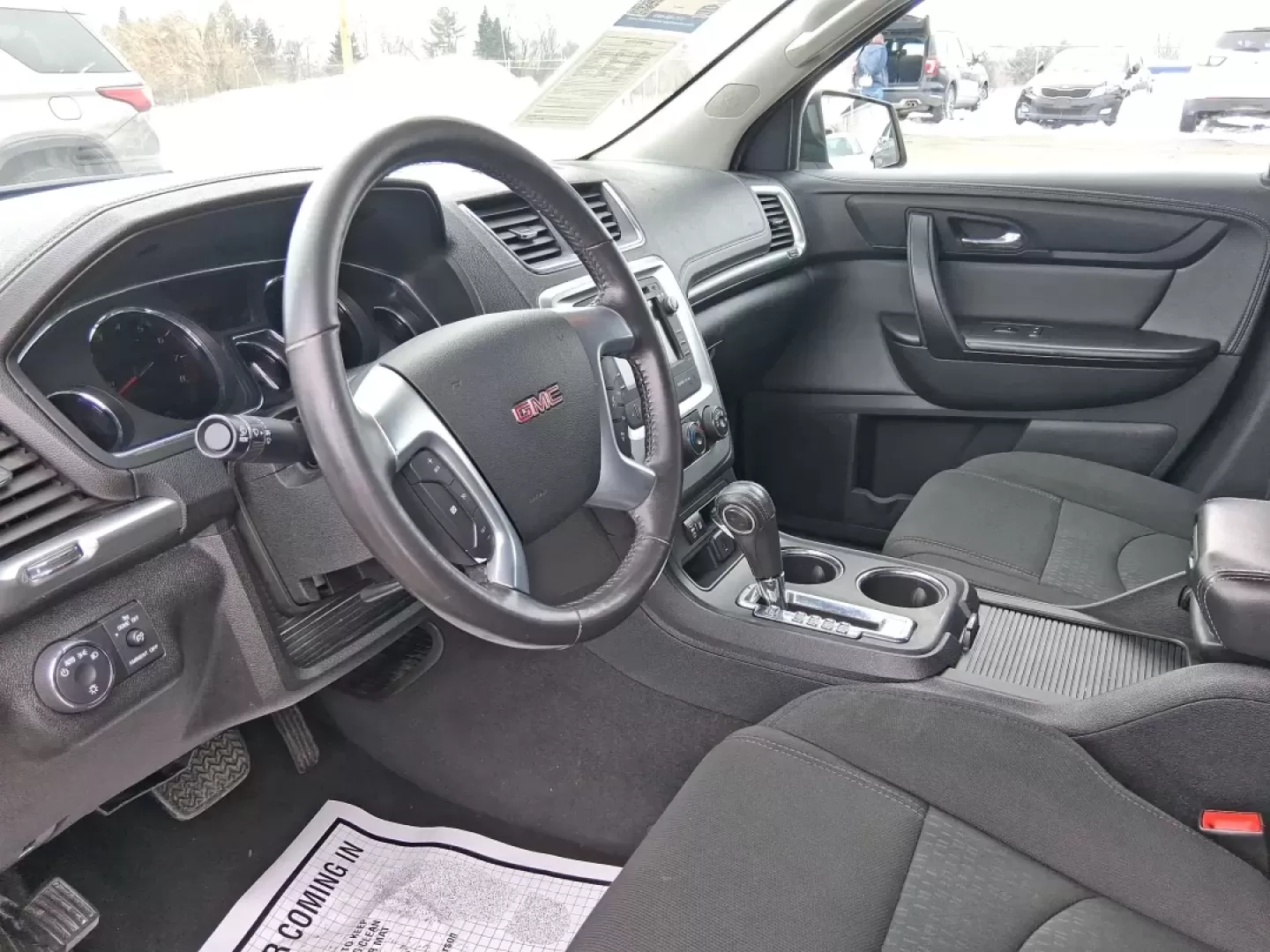 2015 GMC Acadia SLE-1 (1GKKRNED4FJ) with an 3.6L V-6 gasoline direct injection engine, 6-Speed Automatic transmission, located at 1184 Kauffman Ave, Fairborn, OH, 45324, (937) 908-9800, 39.807072, -84.030914 - If your week is a mix of school drop-offs, Wright-Patterson AFB commutes, and weekend getaways to Yellow Springs, this 2015 GMC Acadia SLE-1 is the kind of SUV that fits real life-roomy for passengers, practical for cargo, and comfortable enough for long stretches on I-675 or US-35.<br /> <br /> Ava - Photo#9