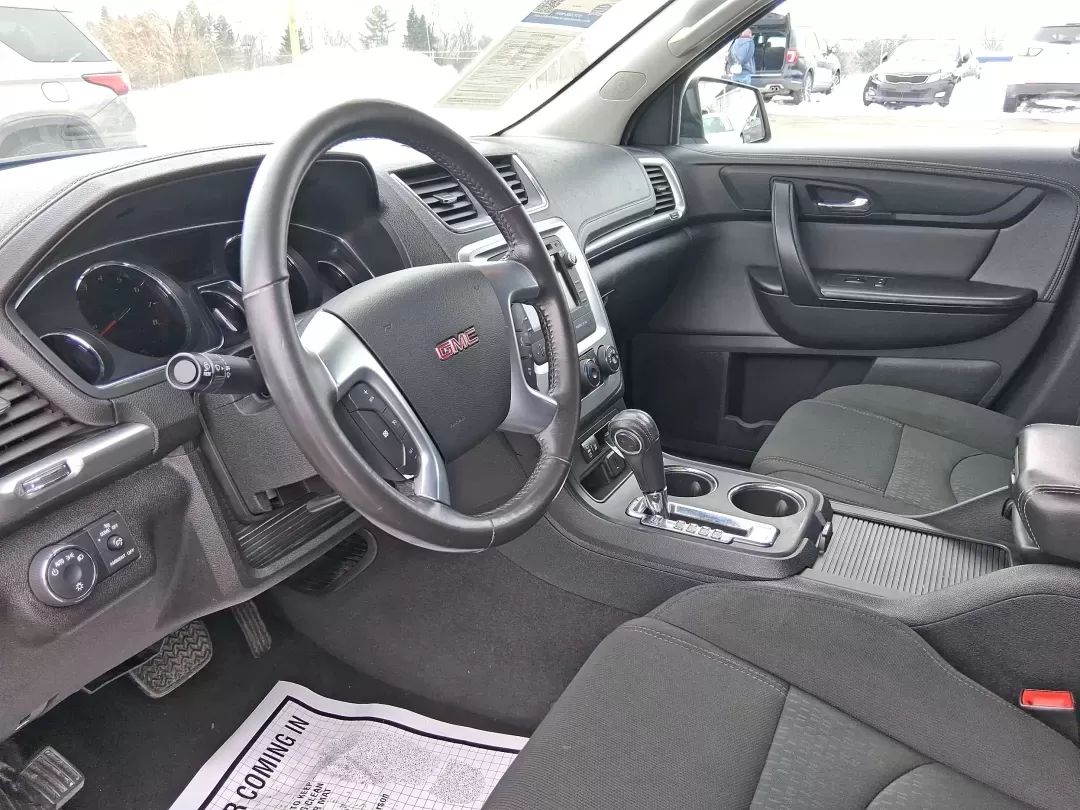 2015 GMC Acadia SLE-1 (1GKKRNED4FJ) with an 3.6L V-6 gasoline direct injection engine, 6-Speed Automatic transmission, located at 1184 Kauffman Ave, Fairborn, OH, 45324, (937) 908-9800, 39.807072, -84.030914 - If your week is a mix of school drop-offs, Wright-Patterson AFB commutes, and weekend getaways to Yellow Springs, this 2015 GMC Acadia SLE-1 is the kind of SUV that fits real life-roomy for passengers, practical for cargo, and comfortable enough for long stretches on I-675 or US-35.<br /> <br /> Ava - Photo#9