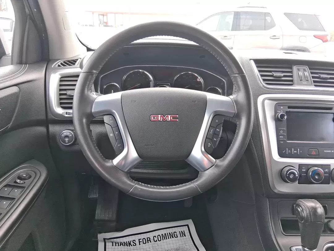 2015 GMC Acadia SLE-1 (1GKKRNED4FJ) with an 3.6L V-6 gasoline direct injection engine, 6-Speed Automatic transmission, located at 1184 Kauffman Ave, Fairborn, OH, 45324, (937) 908-9800, 39.807072, -84.030914 - If your week is a mix of school drop-offs, Wright-Patterson AFB commutes, and weekend getaways to Yellow Springs, this 2015 GMC Acadia SLE-1 is the kind of SUV that fits real life-roomy for passengers, practical for cargo, and comfortable enough for long stretches on I-675 or US-35.<br /> <br /> Ava - Photo#16