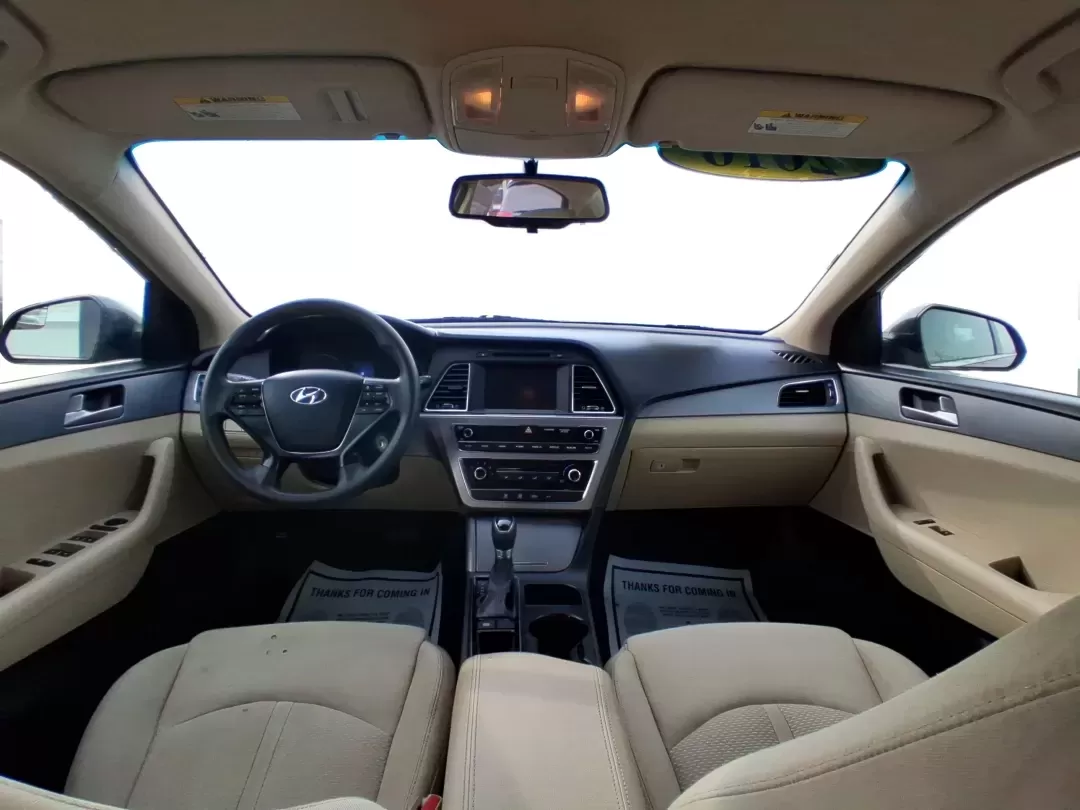 2016 Hyundai Sonata SE (5NPE24AF9GH) with an 2.4L I-4 gasoline direct injection engine, 7A transmission, located at 880 E. National Road, Vandalia, OH, 45377, (937) 908-9800, 39.891918, -84.183594 - Need a dependable daily driver that can handle the school run, the I-75 commute, and the occasional weekend getaway without draining your budget? This 2016 Hyundai Sonata SE in rich Dark Truffle is the kind of comfortable, efficient sedan that fits real life in Vandalia-easy to park, smooth on longe - Photo#19