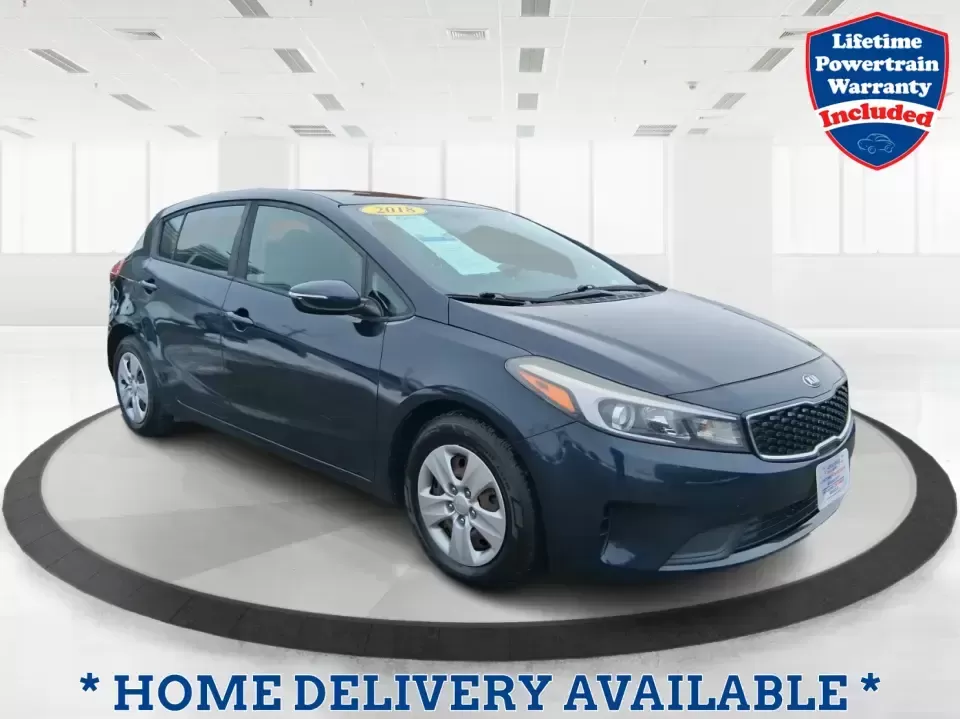 2018 Kia Forte LX (KNAFK5A89J5) with an 2L I-4 DOHC engine, 6A transmission, located at 8750 N County Rd 25A, Piqua, OH, 45356, (937) 908-9800, 40.164391, -84.232513 - Need a smart, budget-friendly ride that can handle daily commutes to Dayton, quick grocery runs, and spontaneous weekend trips without feeling cramped? This 2018 Kia Forte LX Hatchback in Gravity Blue is built for real-life driving in and around New Carlisle-easy to park, efficient to live with, and - Photo#0