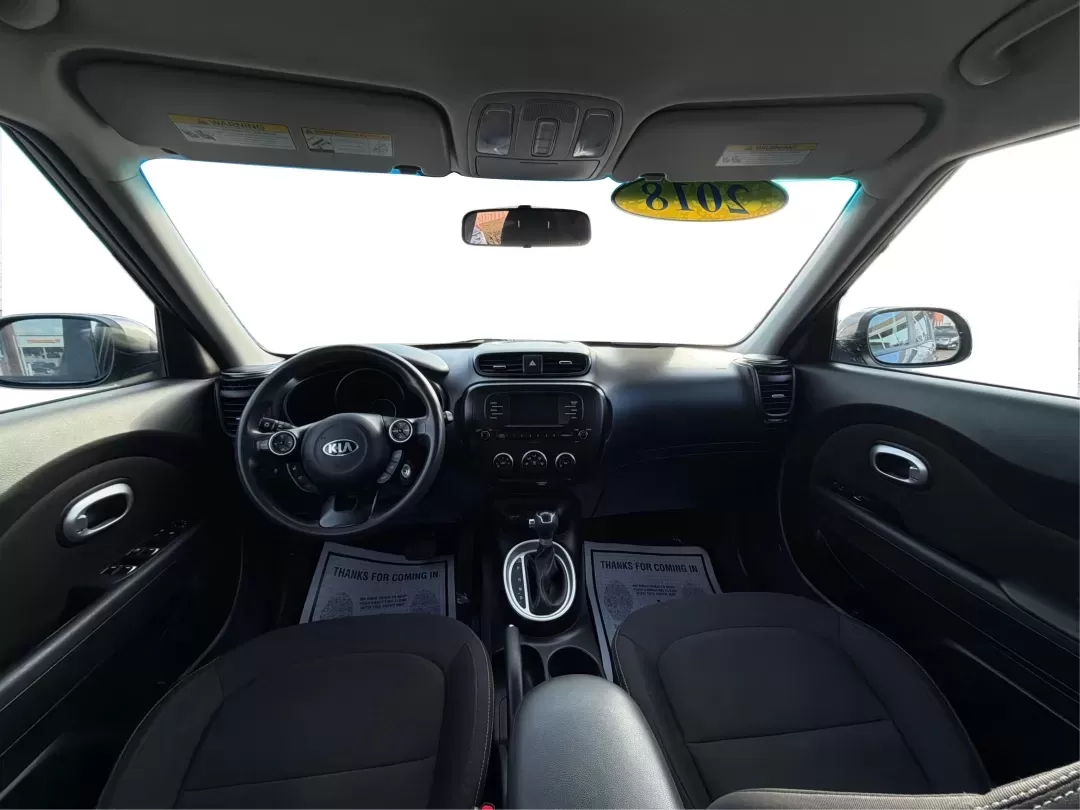 2018 Kia Soul Base (KNDJN2A22J7) with an 1.6L L4 DOHC 16V engine, 6M transmission, located at 1184 Kauffman Ave, Fairborn, OH, 45324, (937) 908-9800, 39.807072, -84.030914 - Need a practical daily driver that can handle the school run, the work commute, and spontaneous weekend trips without draining your budget? This 2018 Kia Soul Base in sleek Gray is the kind of easy-to-live-with hatchback that fits real life in Fairborn-roomy for friends or family, simple to park dow - Photo#21