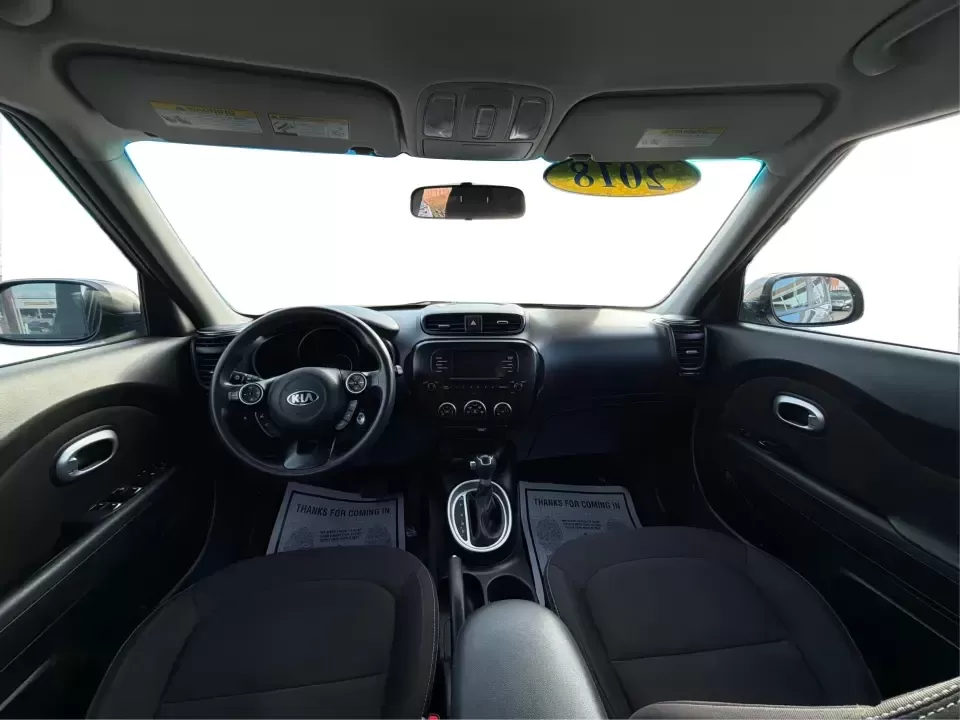 2018 Kia Soul Base (KNDJN2A22J7) with an 1.6L L4 DOHC 16V engine, 6M transmission, located at 1184 Kauffman Ave, Fairborn, OH, 45324, (937) 908-9800, 39.807072, -84.030914 - Need a practical daily driver that can handle the school run, the work commute, and spontaneous weekend trips without draining your budget? This 2018 Kia Soul Base in sleek Gray is the kind of easy-to-live-with hatchback that fits real life in Fairborn-roomy for friends or family, simple to park dow - Photo#21