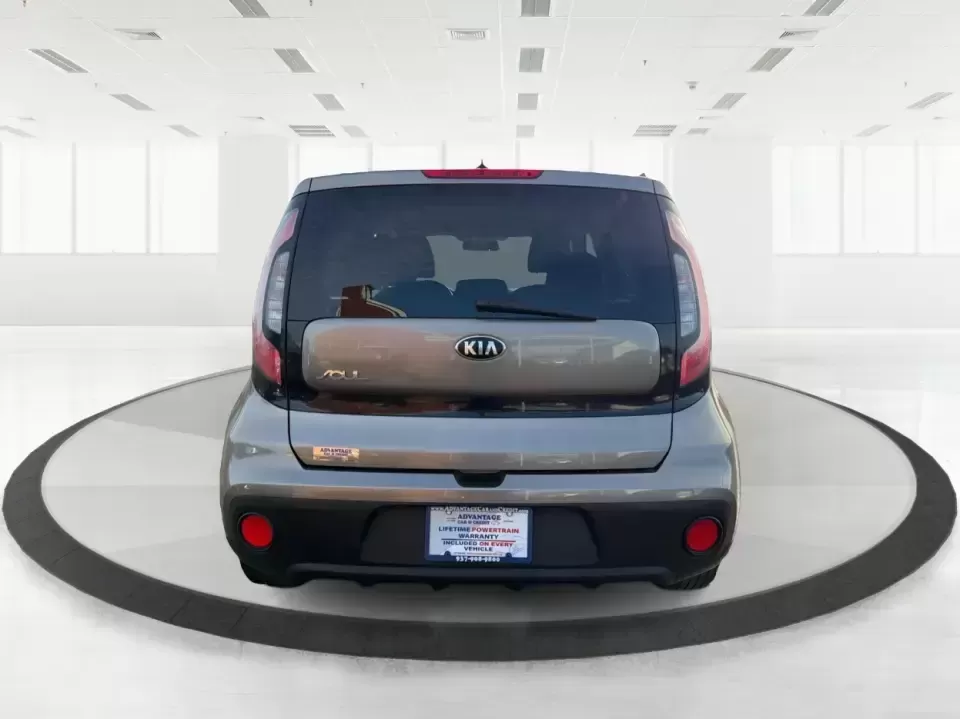 2018 Kia Soul Base (KNDJN2A22J7) with an 1.6L L4 DOHC 16V engine, 6M transmission, located at 880 E. National Road, Vandalia, OH, 45377, (937) 908-9800, 39.891918, -84.183594 - Need a practical daily driver that can handle the school run, the work commute, and spontaneous weekend trips without draining your budget? This 2018 Kia Soul Base in sleek Gray is the kind of easy-to-live-with hatchback that fits real life in Fairborn-roomy for friends or family, simple to park dow - Photo#3