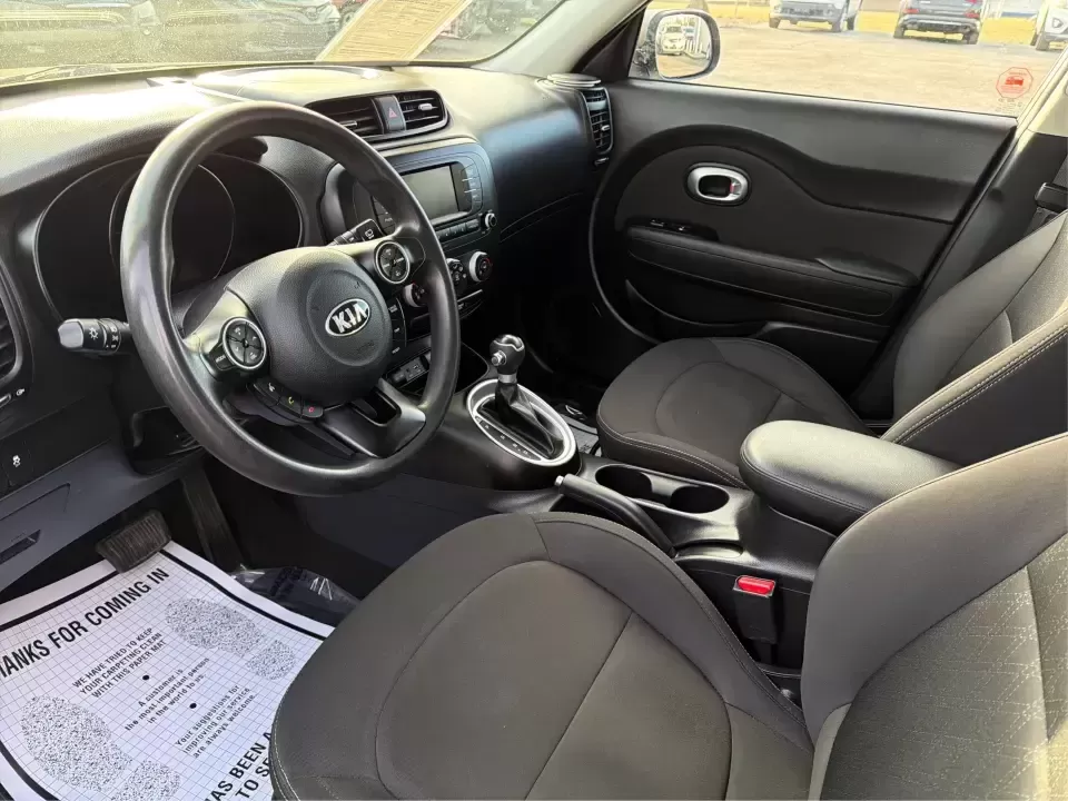 2018 Kia Soul Base (KNDJN2A22J7) with an 1.6L L4 DOHC 16V engine, 6M transmission, located at 880 E. National Road, Vandalia, OH, 45377, (937) 908-9800, 39.891918, -84.183594 - Need a practical daily driver that can handle the school run, the work commute, and spontaneous weekend trips without draining your budget? This 2018 Kia Soul Base in sleek Gray is the kind of easy-to-live-with hatchback that fits real life in Fairborn-roomy for friends or family, simple to park dow - Photo#9