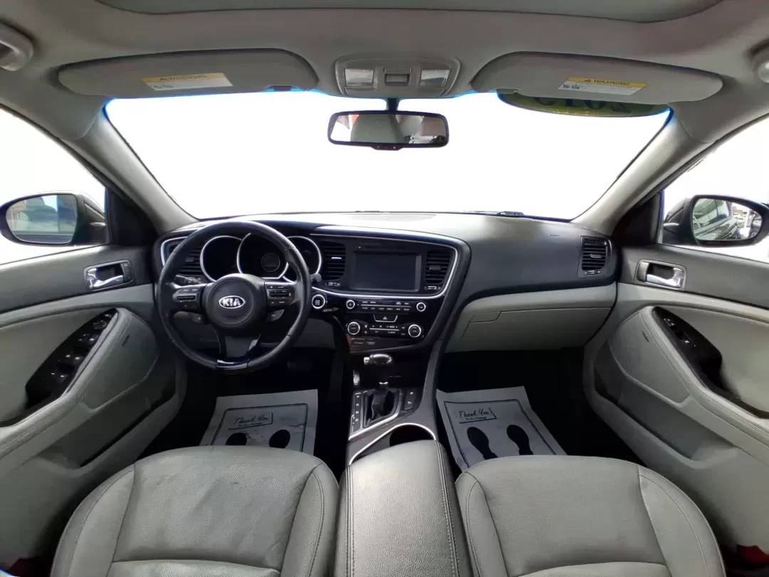 2015 Kia Optima EX (5XXGN4A78FG) with an Theta II 2.4L I-4 gasoline direct injection engine, 6-Speed Automatic transmission, located at 401 Woodman Dr, Riverside, OH, 45431, (937) 908-9800, 39.760899, -84.123421 - If your week is packed with I675 commuting, school drop-offs, and the occasional dinner run to The Greene or a weekend drive out toward Wright-Patterson Air Force Base, this 2015 Kia Optima EX is the kind of sedan that keeps life moving comfortably-without draining your budget. Finished in sleek Ebo - Photo#22