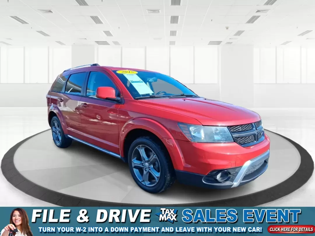 2015 Dodge Journey Crossroad FWD (3C4PDCGB5FT) with an 2.4L L4 DOHC 16V engine, 4-Speed Automatic transmission, located at 1099 N County Rd 25A , Troy, OH, 45373, (937) 908-9800, 40.057079, -84.212883 - Pack up the kids, cue up the playlist, and point your next adventure toward I75-this 2015 Dodge Journey Crossroad FWD is the kind of SUV that makes everyday life in Troy easier, whether you're tackling school drop-offs, long commutes, or weekend trips to Dayton. With three-row practicality in a spor - Photo#0