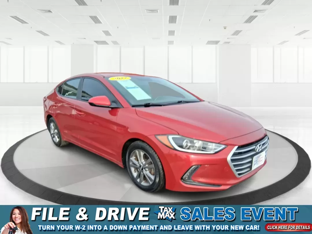 2017 Hyundai Elantra SE (KMHD84LF5HU) with an Nu 2L I-4 DOHC engine, 6A transmission, located at 1099 N County Rd 25A , Troy, OH, 45373, (937) 908-9800, 40.057079, -84.212883 - Planning a reliable daily commute from Troy to Dayton, a fuel-friendly run to the Miami Valley Centre Mall, or an easy weekend escape up I75? This 2017 Hyundai Elantra SE in eye-catching Scarlet Red Pearl is the kind of practical sedan that fits real life-comfortable for long drives, small enough fo - Photo#0