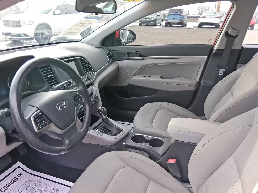 2017 Hyundai Elantra SE (KMHD84LF5HU) with an Nu 2L I-4 DOHC engine, 6A transmission, located at 1099 N County Rd 25A , Troy, OH, 45373, (937) 908-9800, 40.057079, -84.212883 - Planning a reliable daily commute from Troy to Dayton, a fuel-friendly run to the Miami Valley Centre Mall, or an easy weekend escape up I75? This 2017 Hyundai Elantra SE in eye-catching Scarlet Red Pearl is the kind of practical sedan that fits real life-comfortable for long drives, small enough fo - Photo#8