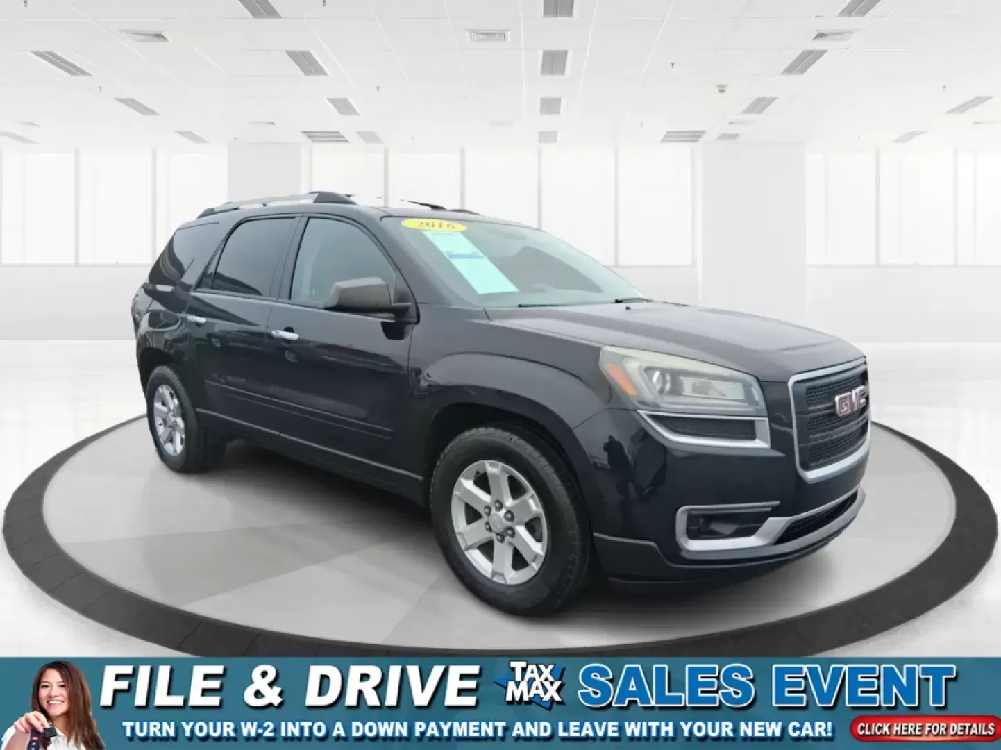 2016 GMC Acadia SLE-1 (1GKKVNED8GJ) with an 3.6L V-6 gasoline direct injection engine, 6A transmission, located at 1184 Kauffman Ave, Fairborn, OH, 45324, (937) 908-9800, 39.807072, -84.030914 - Need one SUV that can handle school drop-offs, I675 commuting, and a weekend escape to John Bryan State Park without feeling cramped or stressed? This 2016 GMC Acadia SLE-1 in Ebony Twilight Metallic is built for real-life Ohio driving-room for people and gear, confident traction for changing weathe - Photo#0