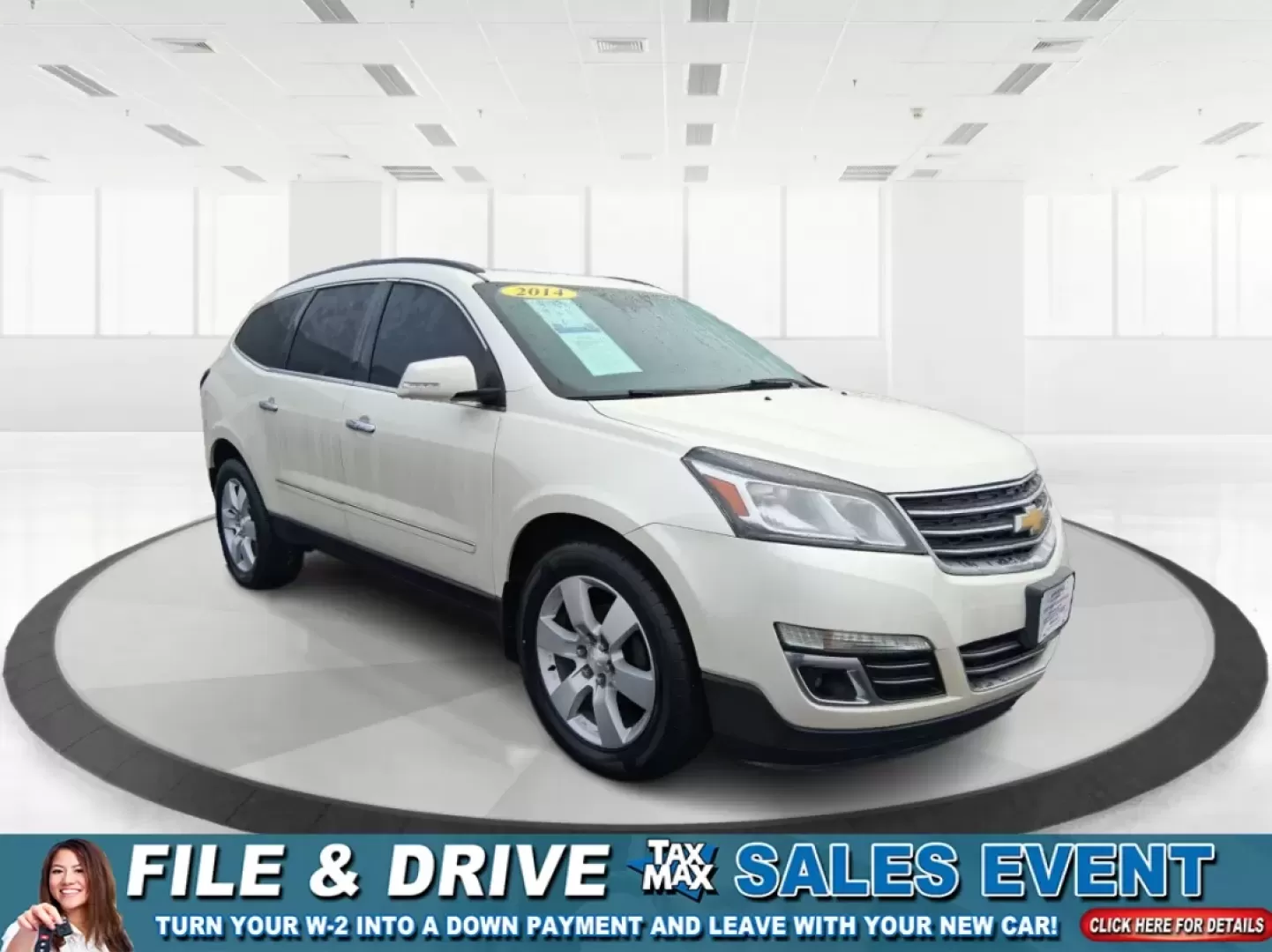 2014 Chevrolet Traverse LTZ (1GNKVJKDXEJ) with an 3.6L V-6 gasoline direct injection engine, 6-Speed Automatic transmission, located at 1951 S Dayton Lakeview Rd., New Carlisle, OH, 45344, (937) 908-9800, 39.890999, -84.050255 - Pack up the kids, cue up the playlist, and point the nose toward a weekend getaway-this 2014 Chevrolet Traverse LTZ is built for real life in West Central Ohio. Whether you're doing the school run, commuting between Troy and Dayton, or loading up for a road trip to Hocking Hills, the Traverse delive - Photo#0