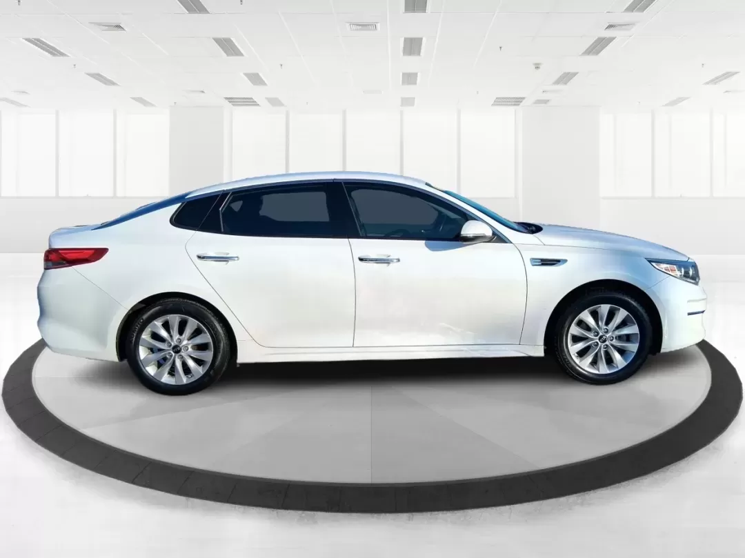 2016 Kia Optima EX (5XXGU4L31GG) with an Theta II 2.4L I-4 gasoline direct injection engine, 6A transmission, located at 880 E. National Road, Vandalia, OH, 45377, (937) 908-9800, 39.891918, -84.183594 - Whether you're a busy commuter heading down I75, a rideshare driver stacking miles, or a small family looking for a comfortable sedan for school runs and weekend errands, this 2016 Kia Optima EX is built for real-life driving in and around Vandalia, Ohio. Finished in Snow White Pearl, it delivers th - Photo#1