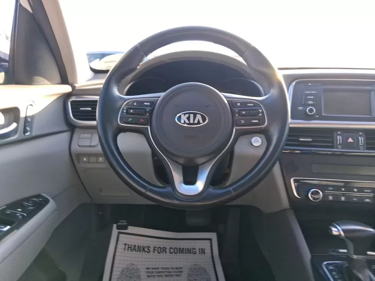 2016 Kia Optima EX (5XXGU4L31GG) with an Theta II 2.4L I-4 gasoline direct injection engine, 6A transmission, located at 880 E. National Road, Vandalia, OH, 45377, (937) 908-9800, 39.891918, -84.183594 - Whether you're a busy commuter heading down I75, a rideshare driver stacking miles, or a small family looking for a comfortable sedan for school runs and weekend errands, this 2016 Kia Optima EX is built for real-life driving in and around Vandalia, Ohio. Finished in Snow White Pearl, it delivers th - Photo#16