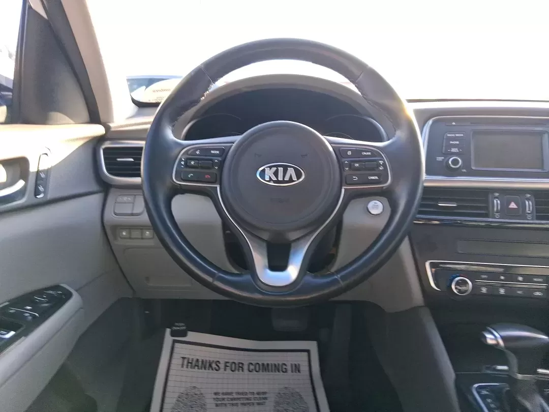 2016 Kia Optima EX (5XXGU4L31GG) with an Theta II 2.4L I-4 gasoline direct injection engine, 6A transmission, located at 880 E. National Road, Vandalia, OH, 45377, (937) 908-9800, 39.891918, -84.183594 - Whether you're a busy commuter heading down I75, a rideshare driver stacking miles, or a small family looking for a comfortable sedan for school runs and weekend errands, this 2016 Kia Optima EX is built for real-life driving in and around Vandalia, Ohio. Finished in Snow White Pearl, it delivers th - Photo#16