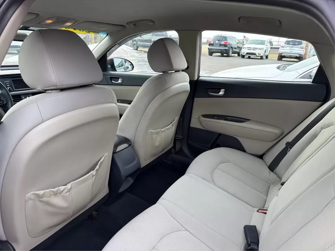 2016 Kia Optima LX (5XXGT4L32GG) with an Theta II 2.4L I-4 gasoline direct injection engine, 6A transmission, located at 1184 Kauffman Ave, Fairborn, OH, 45324, (937) 908-9800, 39.807072, -84.030914 - Picture your next week going smoother: an easy morning commute down I-675, a quick run to The Mall at Fairfield Commons, and a comfortable weekend drive past Wright State University or out toward the National Museum of the U.S. Air Force-without stressing about your budget. This 2016 Kia Optima LX s - Photo#10