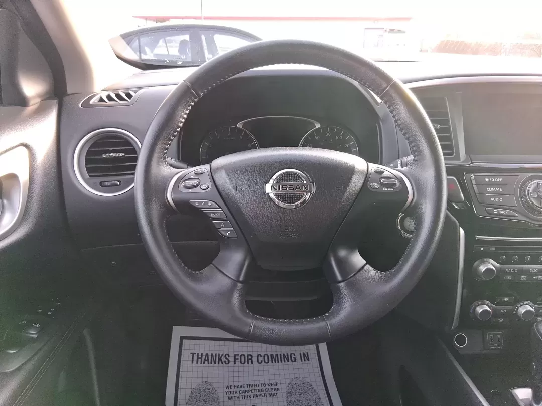 2018 Nissan Pathfinder SV (5N1DR2MM7JC) with an 3.5L V-6 gasoline direct injection engine, CVT transmission, located at 1099 N County Rd 25A , Troy, OH, 45373, (937) 908-9800, 40.057079, -84.212883 - Pack up the kids, the cooler, and the weekend plans-this 2018 Nissan Pathfinder SV is built for real life in Troy, Ohio, whether you're shuttling to practice, commuting down I75, or heading out for a road trip to the Dayton area. With three-row versatility, confident capability, and family-friendly - Photo#16