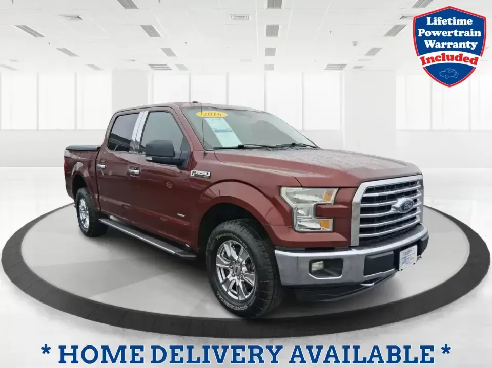 2016 Ford F-150 XLT (1FTEW1EP1GK) with an 2.7L V6 DOHC 24V engine, 6A transmission, located at 8750 N County Rd 25A, Piqua, OH, 45356, (937) 908-9800, 40.164391, -84.232513 - Need one truck that can handle weekday work runs, Saturday projects, and a last-minute road trip up I75 without breaking a sweat? This 2016 Ford F150 XLT Crew Cab 4WD is built for the doitall lifestyle-room for the crew, confidence in Ohio weather, and the capability to tow, haul, and explore while - Photo#0