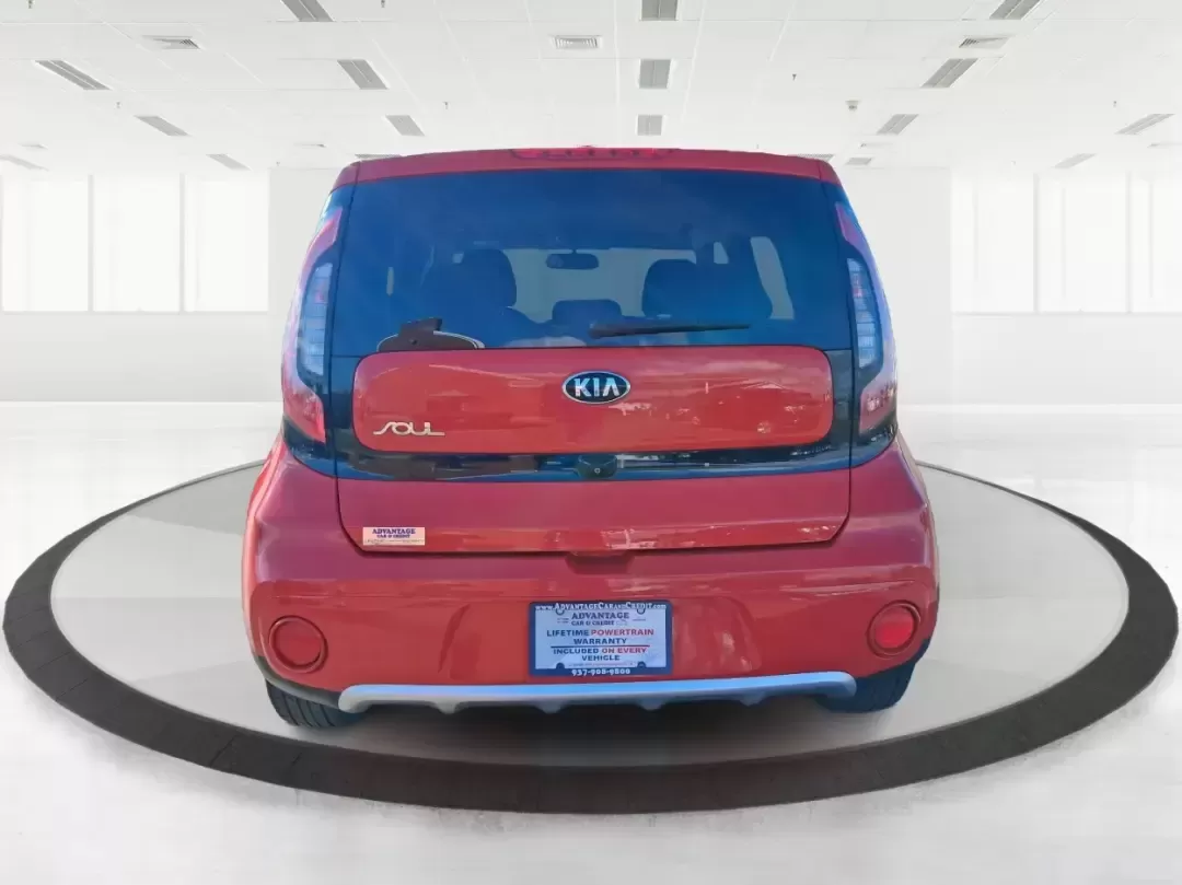 2018 Kia Soul + (KNDJP3A58J7) with an 2L I-4 gasoline direct injection engine, 6A transmission, located at 401 Woodman Dr, Riverside, OH, 45431, (937) 908-9800, 39.760899, -84.123421 - Need a dependable commuter that's easy to park in tight lots, roomy enough for Costco runs, and fun for weekend escapes to the MetroParks? This 2018 Kia Soul + in eye-catching Inferno Red fits the Riverside lifestyle perfectly-whether you're cruising along Woodman Dr, hopping on I-675 for a long com - Photo#3