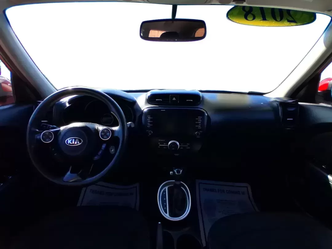 2018 Kia Soul + (KNDJP3A58J7) with an 2L I-4 gasoline direct injection engine, 6A transmission, located at 401 Woodman Dr, Riverside, OH, 45431, (937) 908-9800, 39.760899, -84.123421 - Need a dependable commuter that's easy to park in tight lots, roomy enough for Costco runs, and fun for weekend escapes to the MetroParks? This 2018 Kia Soul + in eye-catching Inferno Red fits the Riverside lifestyle perfectly-whether you're cruising along Woodman Dr, hopping on I-675 for a long com - Photo#19