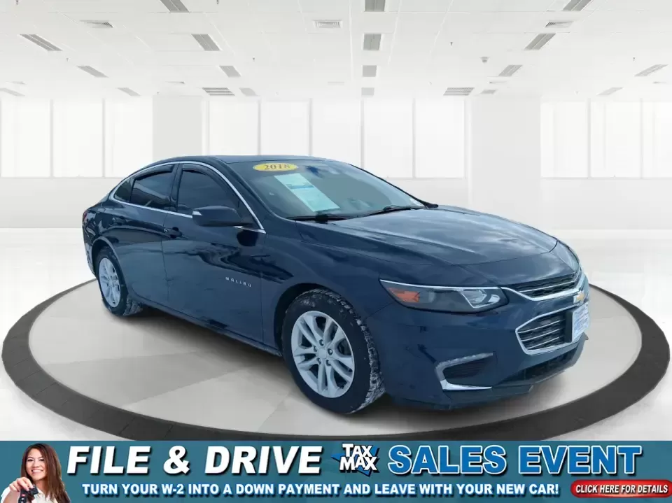 2018 Chevrolet Malibu LT (1G1ZD5STXJF) with an ECOTEC 1.5L I-4 gasoline direct injection engine, 6A transmission, located at 1230 East Main St, Xenia, OH, 45385, (937) 908-9800, 39.688026, -83.910172 - Need a dependable sedan that can handle the weekday commute, weekend errands, and the occasional I-75 road trip without draining your budget? This 2018 Chevrolet Malibu LT is built for real life in Troy-comfortable for long drives, efficient on regular unleaded, and roomy enough for growing families - Photo#0