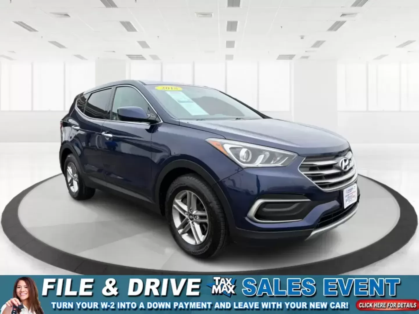2018 Hyundai Santa Fe 2.4L (5XYZTDLB6JG) with an Theta II 2.4L I-4 gasoline direct injection engine, 6A transmission, located at 8750 N County Rd 25A, Piqua, OH, 45356, (937) 908-9800, 40.164391, -84.232513 - Road trips to Indian Lake, snowy school runs, and everyday commuting up and down I75 feel a lot easier when your SUV is roomy, confident in bad weather, and comfortable for everyone on board. This 2018 Hyundai Santa Fe 2.4L in striking Nightfall Blue is a practical, family-friendly sport utility tha - Photo#0