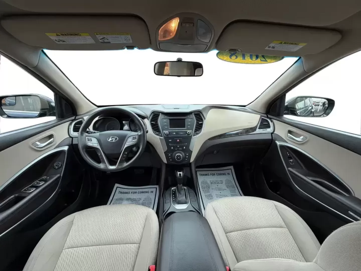 2018 Hyundai Santa Fe 2.4L (5XYZTDLB6JG) with an Theta II 2.4L I-4 gasoline direct injection engine, 6A transmission, located at 8750 N County Rd 25A, Piqua, OH, 45356, (937) 908-9800, 40.164391, -84.232513 - Road trips to Indian Lake, snowy school runs, and everyday commuting up and down I75 feel a lot easier when your SUV is roomy, confident in bad weather, and comfortable for everyone on board. This 2018 Hyundai Santa Fe 2.4L in striking Nightfall Blue is a practical, family-friendly sport utility tha - Photo#21