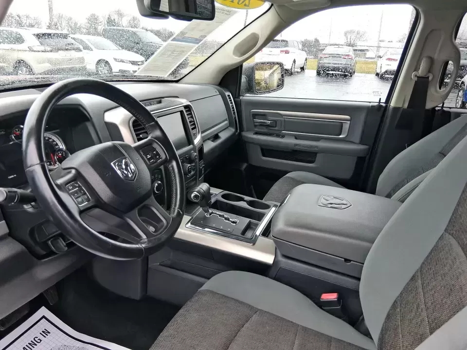 2013 Ram 1500 Big Horn (1C6RR7LT6DS) with an HEMI 5.7L V-8 variable valve control engine, 6-Speed Automatic transmission, located at 880 E. National Road, Vandalia, OH, 45377, (937) 908-9800, 39.891918, -84.183594 - Need a truck that can handle weekday work runs and still feel ready for a spontaneous weekend escape? This Flame Red Clearcoat 2013 Ram 1500 Big Horn Crew Cab is built for real-life Ohio driving-hauling, towing, commuting, and road-tripping with the comfort your passengers will appreciate and the ca - Photo#9