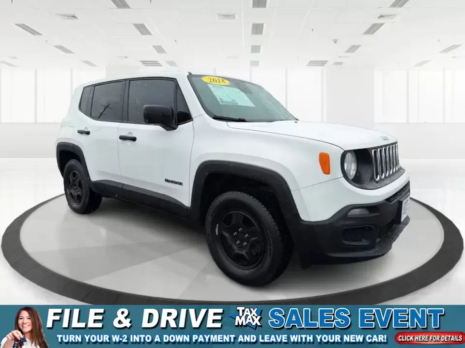 2018 Jeep Renegade Sport 4x4 (ZACCJBAB5JP) with an 2.4L L4 DOHC 16V engine, 6M transmission, located at 880 E. National Road, Vandalia, OH, 45377, (937) 908-9800, 39.891918, -84.183594 - Ready for weekend adventures at Englewood MetroPark, snowy commutes up I75, or a spontaneous road trip down U.S. Route 40? This 2018 Jeep Renegade Sport 4x4 is the kind of compact SUV that fits real life in Vandalia, OH-easy to park around town, confident when the weather turns, and versatile enough - Photo#0