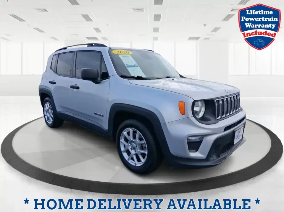 2020 Jeep Renegade Sport FWD (ZACNJAAB1LP) with an 2.4L L4 DOHC 16V engine, 9A transmission, located at 1951 S Dayton Lakeview Rd., New Carlisle, OH, 45344, (937) 908-9800, 39.890999, -84.050255 - Picture your next weekend: you're cruising from New Carlisle to Springfield for errands, then heading back on I70 with the cargo area packed for a family cookout at George Rogers Clark Park. If you need a compact SUV that's easy to park, comfortable for daily commuting, and ready for spontaneous roa - Photo#0