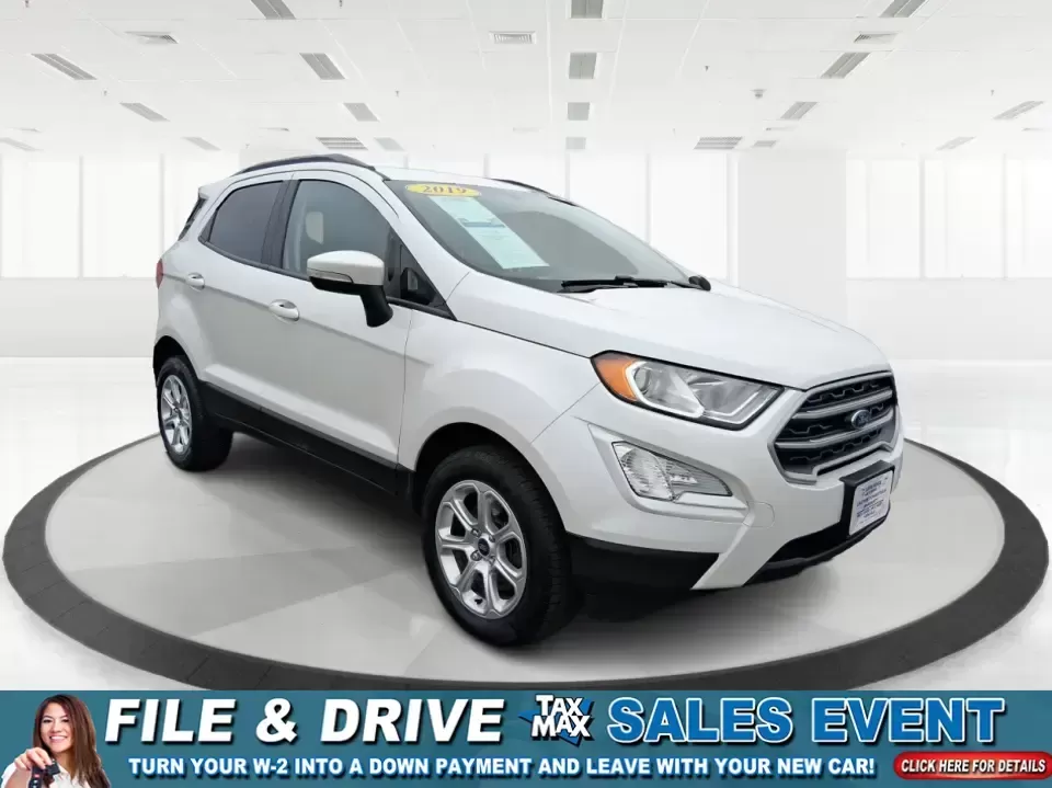 2019 Ford EcoSport SE (MAJ6S3GL7KC) with an 2L I-4 gasoline direct injection engine, 6A transmission, located at 1230 East Main St, Xenia, OH, 45385, (937) 908-9800, 39.688026, -83.910172 - Weekend getaways to Caesar Creek, daily commutes down US35, and quick errands around Greene County feel easier in a compact SUV that's sized for real life. This **2019 Ford EcoSport SE** is the kind of do-it-all crossover that fits tight parking spots in downtown Xenia, still has room for groceries - Photo#0