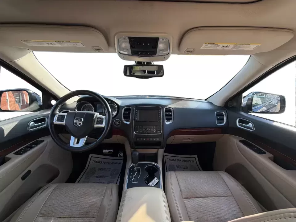 2013 Dodge Durango Citadel (1C4SDJET6DC) with an 5.7L V8 OHV 16V engine, 5-Speed Automatic transmission, located at 8750 N County Rd 25A, Piqua, OH, 45356, (937) 908-9800, 40.164391, -84.232513 - Need one SUV that can handle school drop-offs, I-75 commutes, and a loaded-up weekend trip to Indian Lake or a tailgate in Dayton-without giving up comfort or capability? This 2013 Dodge Durango Citadel in True Blue Pearlcoat is built for real-life Ohio driving, with confident 4WD/AWD traction, V8 p - Photo#21