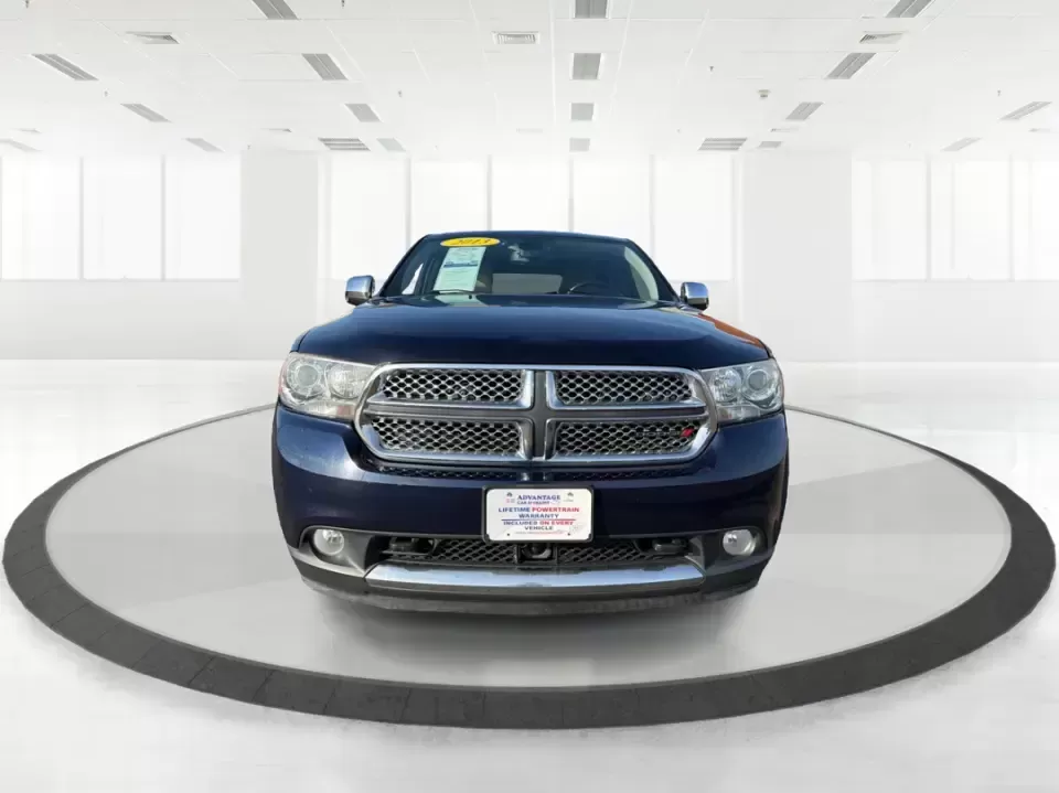 2013 Dodge Durango Citadel (1C4SDJET6DC) with an 5.7L V8 OHV 16V engine, 5-Speed Automatic transmission, located at 1951 S Dayton Lakeview Rd., New Carlisle, OH, 45344, (937) 908-9800, 39.890999, -84.050255 - Need one SUV that can handle school drop-offs, I-75 commutes, and a loaded-up weekend trip to Indian Lake or a tailgate in Dayton-without giving up comfort or capability? This 2013 Dodge Durango Citadel in True Blue Pearlcoat is built for real-life Ohio driving, with confident 4WD/AWD traction, V8 p - Photo#7