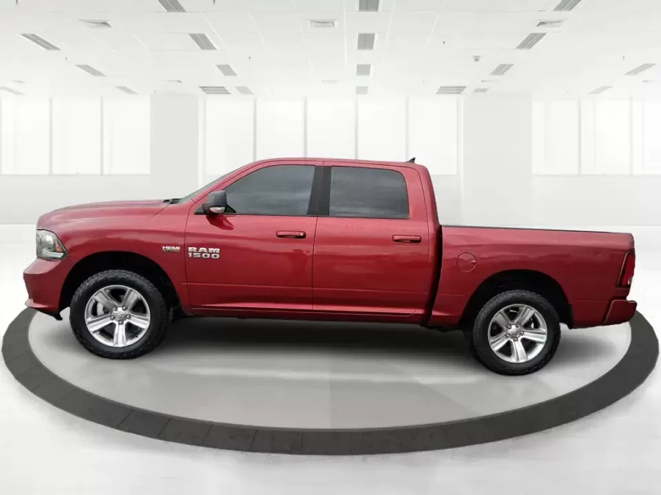 2014 Ram 1500 Sport (1C6RR7MT6ES) with an HEMI 5.7L V-8 variable valve control engine, 6-Speed Automatic transmission, located at 401 Woodman Dr, Riverside, OH, 45431, (937) 908-9800, 39.760899, -84.123421 - Need a truck that can handle weekday work, weekend getaways, and everything Ohio weather throws at you? This Flame Red Clearcoat 2014 Ram 1500 Sport Crew Cab 4WD is built for real life-hauling project supplies to a home in Riverside, towing toys for a day near Eastwood MetroPark, or loading up the f - Photo#5