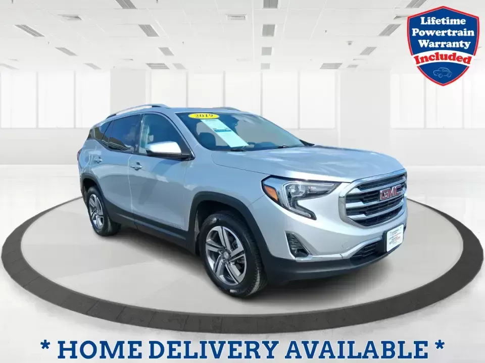 2019 GMC Terrain SLT (3GKALVEV0KL) with an 1.4L L4 DOHC 16V TURBO engine, 6A transmission, located at 1099 N County Rd 25A , Troy, OH, 45373, (937) 908-9800, 40.057079, -84.212883 - Picture your next week: smooth morning commutes down US-35, a quick run to The Greene for errands, then a Saturday escape to John Bryan State Park with the family and gear in tow. This 2019 GMC Terrain SLT is built for that real-life rhythm-comfortable, confident in changing Ohio weather, and sized - Photo#0