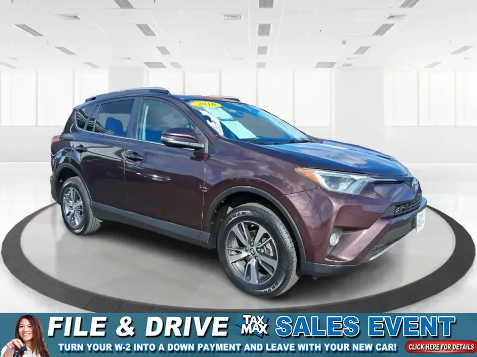 2016 Toyota RAV4 XLE (2T3RFREV9GW) with an 2.5L I-4 DOHC engine, 6A transmission, located at 401 Woodman Dr, Riverside, OH, 45431, (937) 908-9800, 39.760899, -84.123421 - Weekend road trips to Eastwood MetroPark, snowy commutes up I675, and everyday school-and-grocery runs around Riverside all get easier when you're driving an SUV that's ready for real life. This 2016 Toyota RAV4 XLE in eye-catching Barcelona Red Metallic blends Toyota reliability with the versatilit - Photo#0