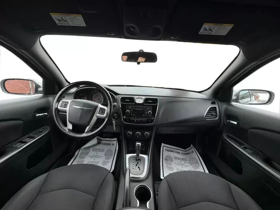 2013 Chrysler 200 Touring (1C3CCBBG4DN) with an 3.6L V6 DOHC 24V FFV engine, 6-Speed Automatic transmission, located at 4508 South Dixie Dr, Moraine, OH, 45439, (937) 908-9800, 39.689976, -84.218452 - Need a comfortable, reliable sedan for the daily commute down South Dixie Drive, quick runs to the Dayton Mall area, or weekend drives toward RiverScape MetroPark? This 2013 Chrysler 200 Touring in Bright White Clearcoat delivers the smooth, practical lifestyle fit many Moraine, OH drivers want-room - Photo#20