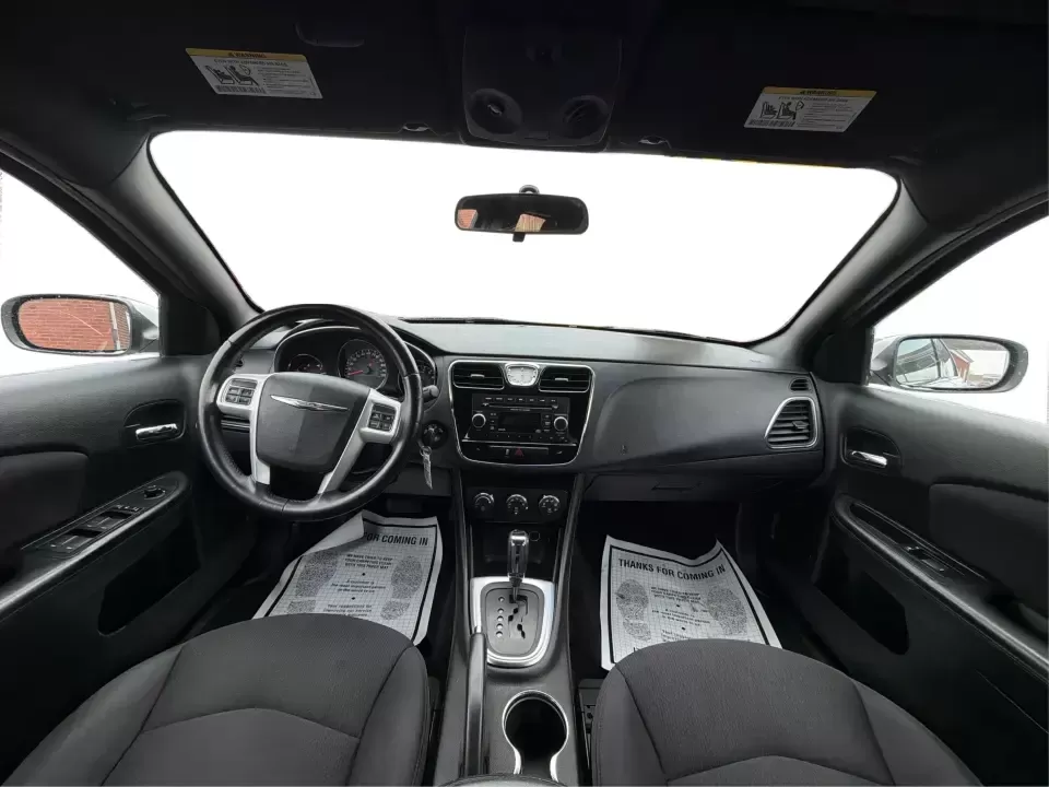 2013 Chrysler 200 Touring (1C3CCBBG4DN) with an 3.6L V6 DOHC 24V FFV engine, 6-Speed Automatic transmission, located at 4508 South Dixie Dr, Moraine, OH, 45439, (937) 908-9800, 39.689976, -84.218452 - Need a comfortable, reliable sedan for the daily commute down South Dixie Drive, quick runs to the Dayton Mall area, or weekend drives toward RiverScape MetroPark? This 2013 Chrysler 200 Touring in Bright White Clearcoat delivers the smooth, practical lifestyle fit many Moraine, OH drivers want-room - Photo#21