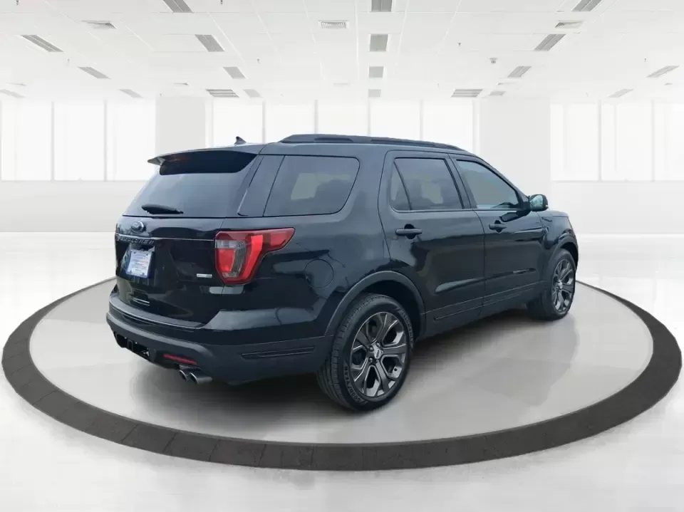 2018 Ford Explorer Sport (1FM5K8GT1JG) with an EcoBoost 3.5L V-6 gasoline direct injection engine, 6A transmission, located at 401 Woodman Dr, Riverside, OH, 45431, (937) 908-9800, 39.760899, -84.123421 - Life moves fast in the Miami Valley-school drop-offs, long commutes, weekend tournaments, and spontaneous road trips down I675 or over to Downtown Dayton-and you need an SUV that can keep up comfortably in every season. This 2018 Ford Explorer Sport in Shadow Black is built for families, commuters, - Photo#2