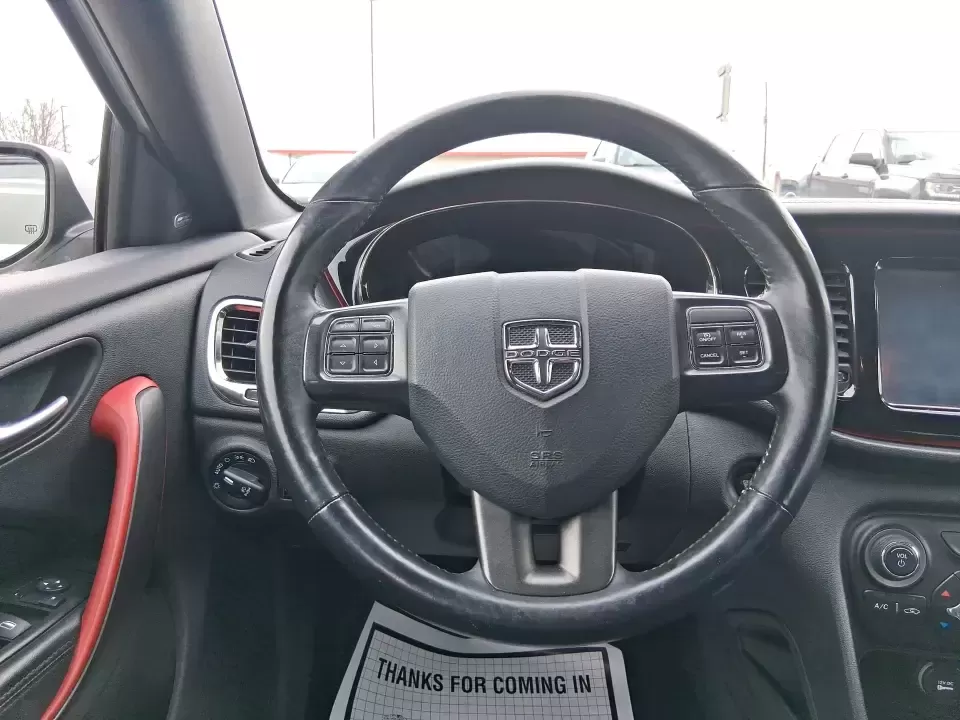 2014 Dodge Dart GT (1C3CDFEB0ED) with an MultiAir 2.4L I-4 variable valve control engine, located at 1099 N County Rd 25A , Troy, OH, 45373, (937) 908-9800, 40.057079, -84.212883 - Need a smart, sporty commuter that feels upscale for daily runs between Moraine and downtown Dayton, yet still has the comfort for weekend getaways to Carillon Historical Park or a Reds day trip? This 2014 Dodge Dart GT in Bright White Clearcoat is the kind of sedan that fits real life-easy to park, - Photo#16