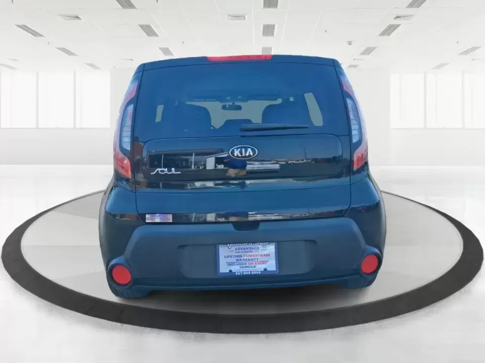 2015 Kia Soul + (KNDJP3A56F7) with an 2.0L L4 DOHC 16V engine, 6-Speed Automatic transmission, located at 880 E. National Road, Vandalia, OH, 45377, (937) 908-9800, 39.891918, -84.183594 - Need a city-friendly ride that fits real life-school drop-offs, a long commute to Dayton, and quick weekend runs to the Greene or Riverscape-without feeling huge or hard to park? This 2015 Kia Soul + in Shadow Black is built for busy schedules and active lifestyles, offering SUV-like space in an eas- Photo#3