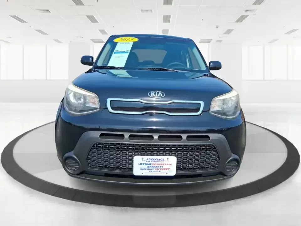 2015 Kia Soul + (KNDJP3A56F7) with an 2.0L L4 DOHC 16V engine, 6-Speed Automatic transmission, located at 880 E. National Road, Vandalia, OH, 45377, (937) 908-9800, 39.891918, -84.183594 - Need a city-friendly ride that fits real life-school drop-offs, a long commute to Dayton, and quick weekend runs to the Greene or Riverscape-without feeling huge or hard to park? This 2015 Kia Soul + in Shadow Black is built for busy schedules and active lifestyles, offering SUV-like space in an eas- Photo#7