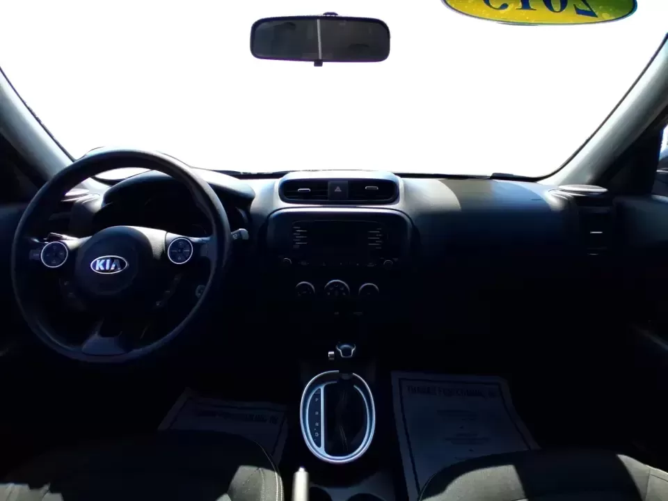 2015 Kia Soul + (KNDJP3A56F7) with an 2.0L L4 DOHC 16V engine, 6-Speed Automatic transmission, located at 880 E. National Road, Vandalia, OH, 45377, (937) 908-9800, 39.891918, -84.183594 - Need a city-friendly ride that fits real life-school drop-offs, a long commute to Dayton, and quick weekend runs to the Greene or Riverscape-without feeling huge or hard to park? This 2015 Kia Soul + in Shadow Black is built for busy schedules and active lifestyles, offering SUV-like space in an eas- Photo#19