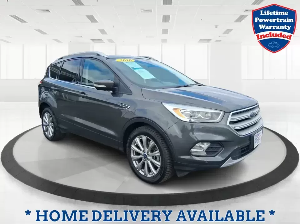 2018 Ford Escape Titanium (1FMCU9J94JU) with an EcoBoost 2L I-4 gasoline direct injection engine, 6A transmission, located at 4508 South Dixie Dr, Moraine, OH, 45439, (937) 908-9800, 39.689976, -84.218452 - Pack up the kids, load the groceries, or point the hood toward a weekend getaway-this 2018 Ford Escape Titanium is the kind of compact SUV that fits real life in Moraine. With confident capability for Ohio weather and a comfortable, tech-forward cabin, it's ideal for long commutes down I-75, quick e - Photo#0